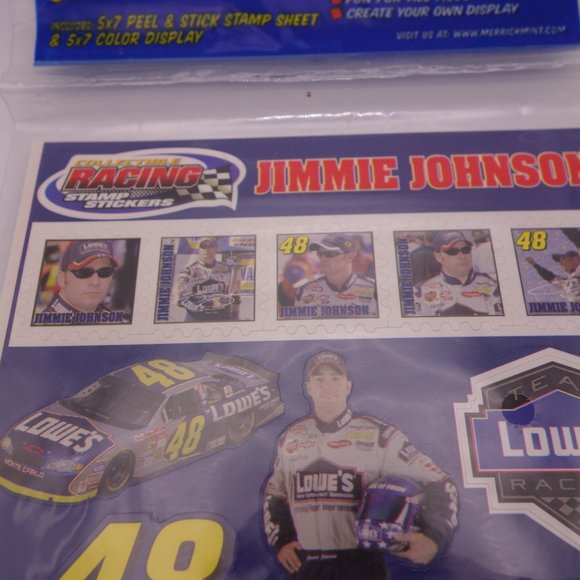 Jimmie Johnson 48 Lowes Spiral Notepad & Collectible Stamp Stickers - Picture 8 of 14